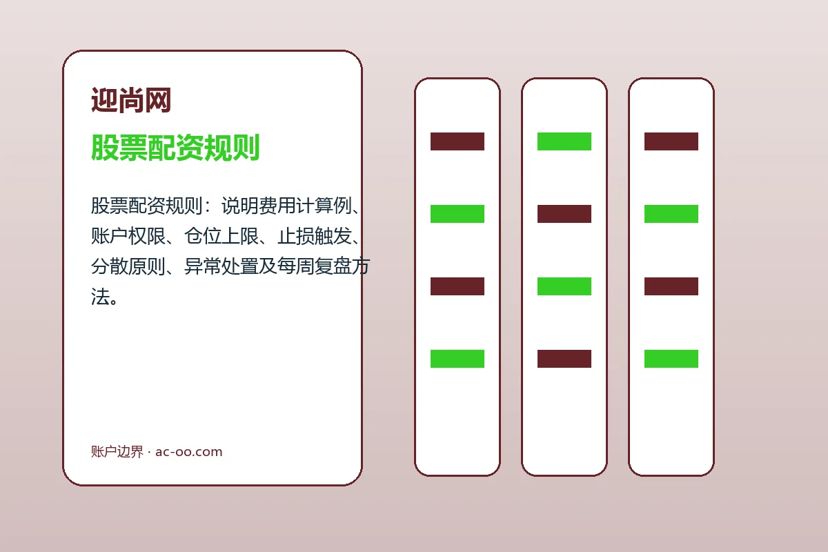 迎尚网费用、账户与退出规则图解